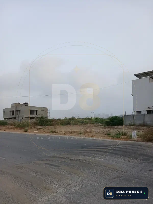 1,000 Sq Yd Residential Plot for Sale in Zone D, DHA Phase 8 | West Open