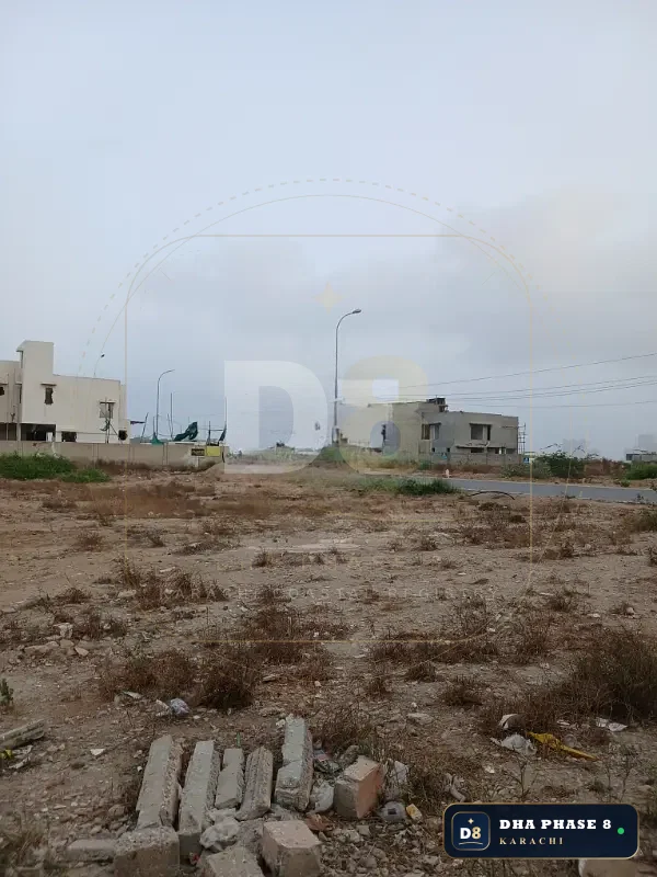 1,000 Sq Yd Residential Plot for Sale in Zone E, DHA Phase 8 | West Open