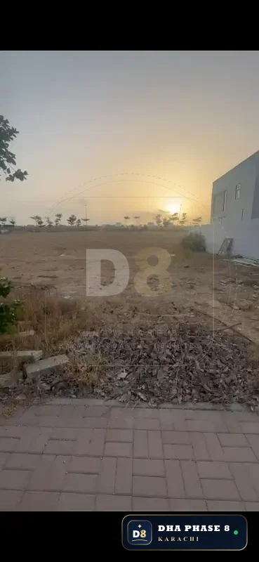 500 Sq Yd Residential Plot for Sale in Zone D, DHA Phase 8 | West Open