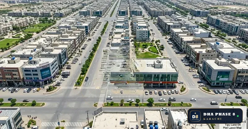 100 Sq Yd Commercial Plot for Sale in Khayaban-e-Faisal, Peninsula Commercial, DHA Phase 8 | Corner Location
