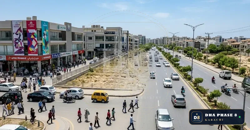 100 Sq Yd Commercial Plot for Sale in Peninsula Commercial, DHA Phase 8