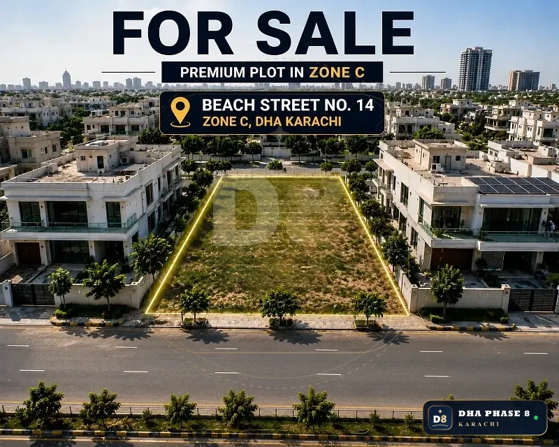 500 Sq Yd Residential Plot for Sale in Zone C, DHA Phase 8