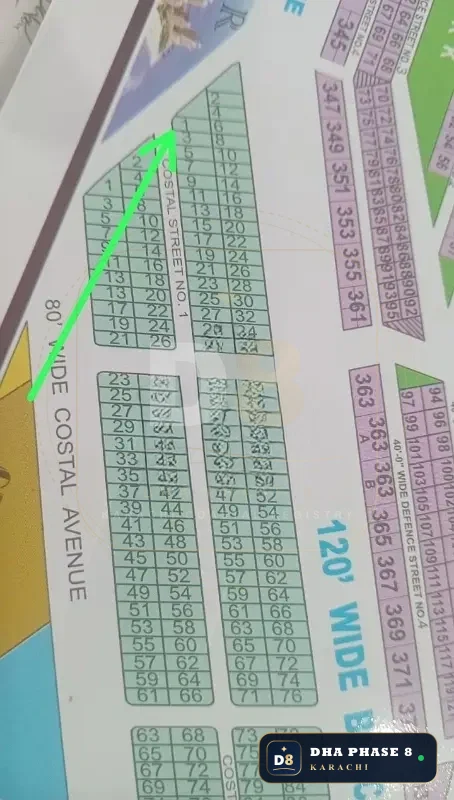 500 Sq Yd Residential Plot for Sale in Phase 8, DHA Phase 8 | Corner Location