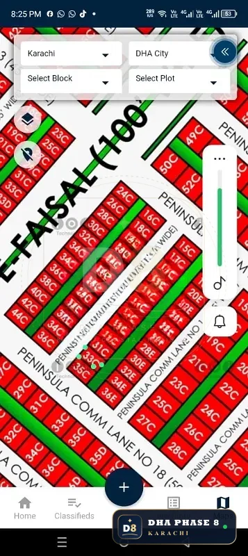 100 Sq Yd Commercial Plot for Sale in Peninsula Commercial, DHA Phase 8