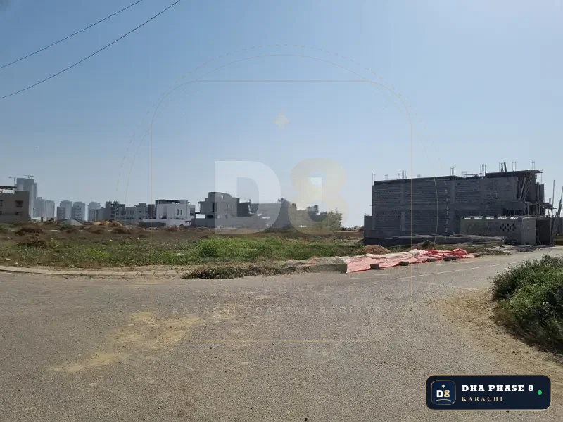 500 Sq Yd Residential Plot for Sale in Zone C, DHA Phase 8 | West Open