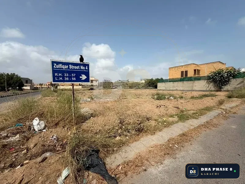 500 Sq Yd Residential Plot for Sale in Phase 8, DHA Phase 8 | Corner Location