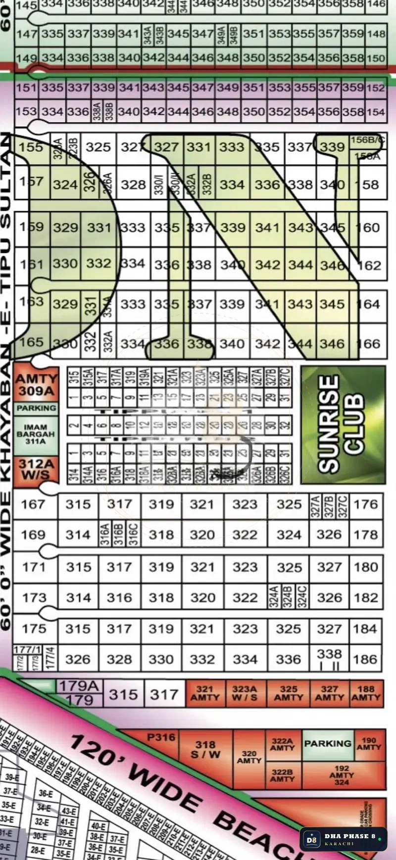 500 Sq Yd Residential Plot for Sale in Zone D, DHA Phase 8