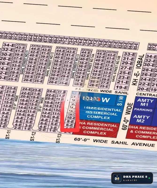 300 Sq Yd Residential Plot for Sale in Phase 8 Extension, DHA Phase 8