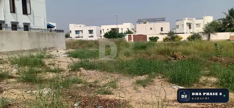 500 Sq Yd Residential Plot for Sale in Zone B, DHA Phase 8 | West Open