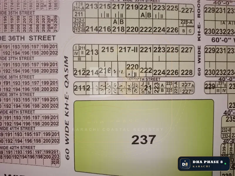500 Sq Yd Residential Plot for Sale in Phase 8, DHA Phase 8