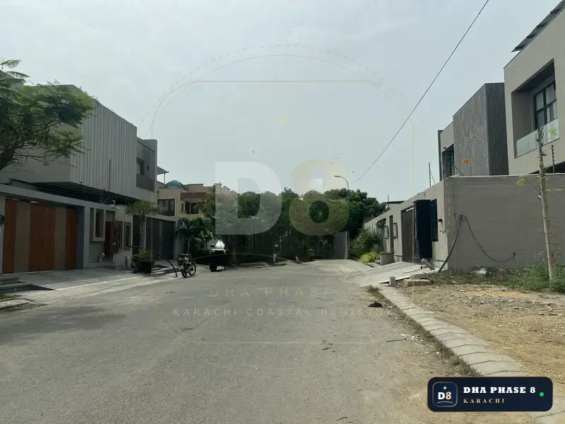 500 Sq Yd Residential Plot for Sale in Zone B, DHA Phase 8 | West Open