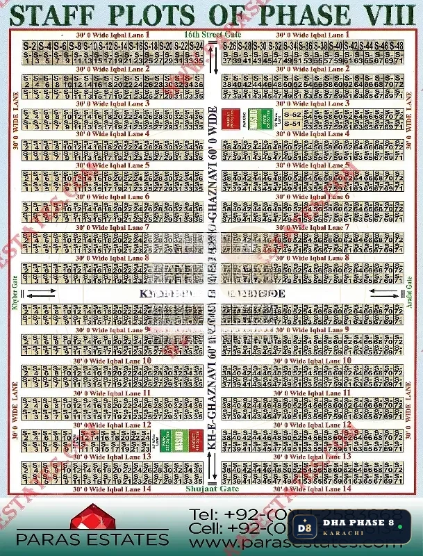 100 Sq Yd Residential Plot for Sale in Phase 8, DHA Phase 8