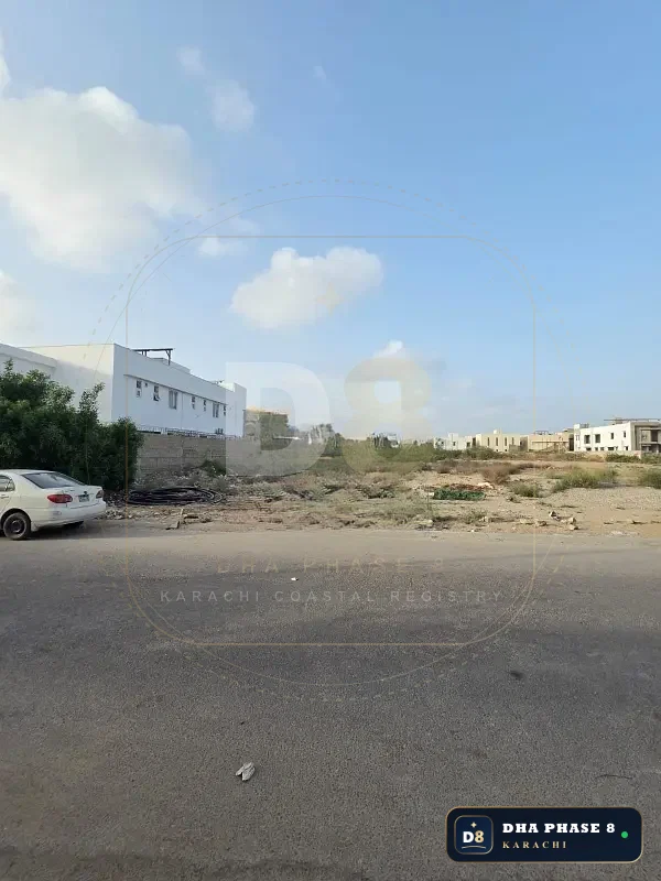 500 Sq Yd Residential Plot for Sale in Zone B, DHA Phase 8 | West Open