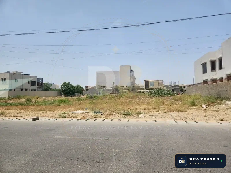 1,000 Sq Yd Residential Plot for Sale in Zone D, DHA Phase 8 | West Open