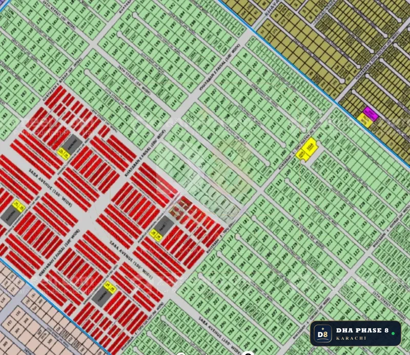666 Sq Yd Residential Plot for Sale in Phase 8, DHA Phase 8
