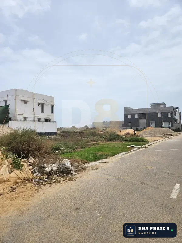 500 Sq Yd Residential Plot for Sale in Phase 8 Extension, DHA Phase 8 | West Open