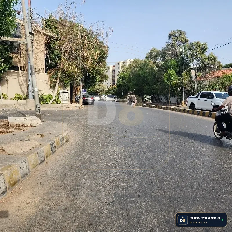 500 Sq Yd Residential Plot for Sale in Zone A, DHA Phase 8 | Corner Location