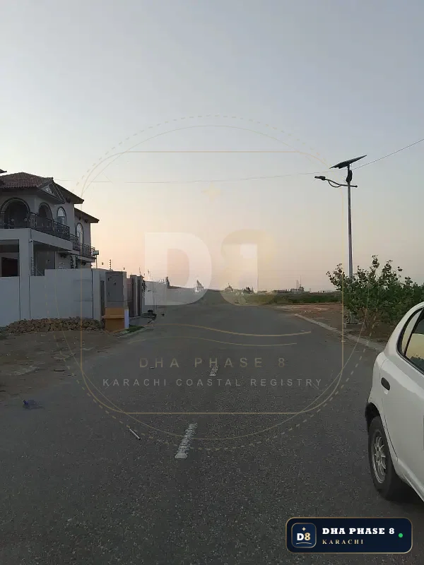 500 Sq Yd Residential Plot for Sale in Zone D, DHA Phase 8 | Corner Location