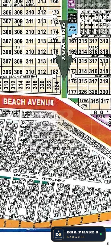 300 Sq Yd Residential Plot for Sale in Phase 8, DHA Phase 8 | Corner Location