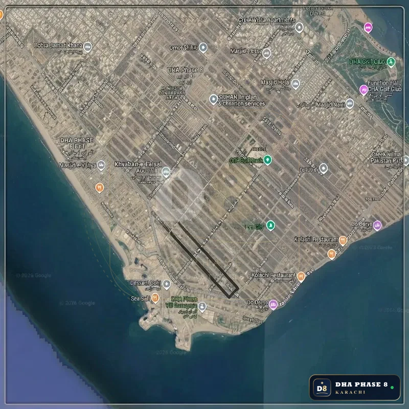500 Sq Yd Residential Plot for Sale in Zone D, DHA Phase 8