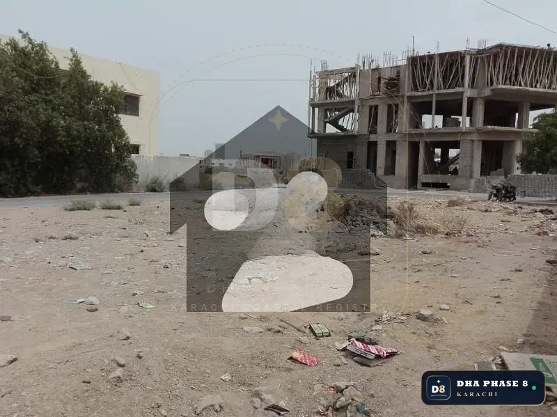 1,000 Sq Yd Residential Plot for Sale in Zone E, DHA Phase 8 | West Open