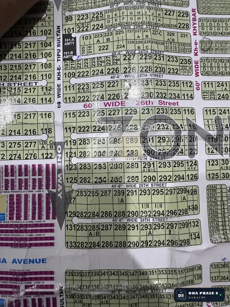 666 Sq Yd Residential Plot for Sale in Zone E, DHA Phase 8 | West Open