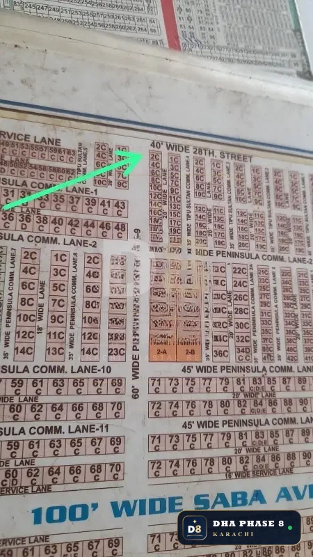 100 Sq Yd Commercial Plot for Sale in Peninsula Commercial, DHA Phase 8 | Corner Location