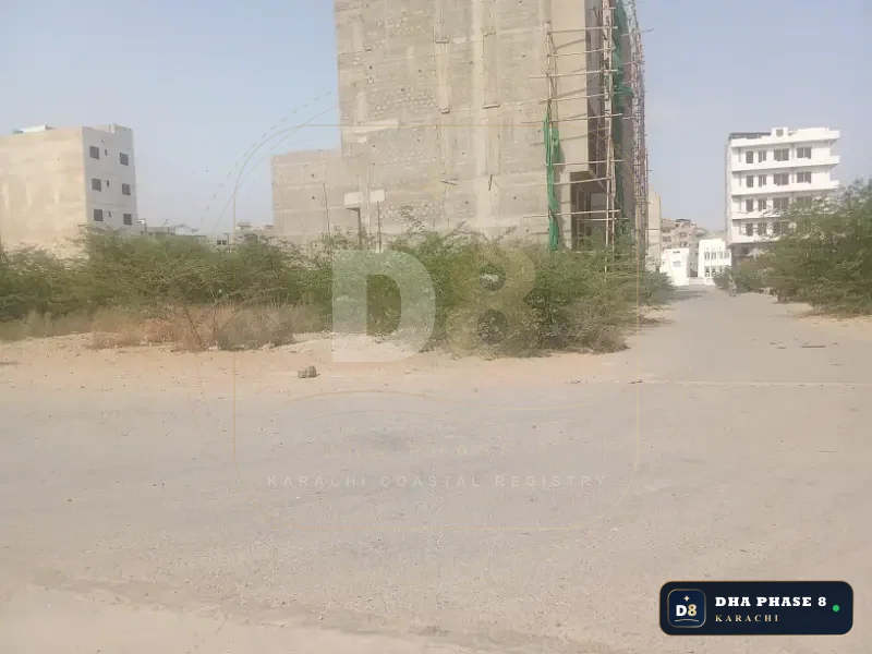 100 Sq Yd Commercial Plot for Sale in Phase 8, DHA Phase 8 | Corner Location
