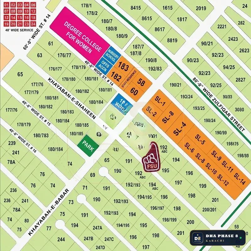 2,000 Sq Yd Residential Plot for Sale in Phase 8, DHA Phase 8