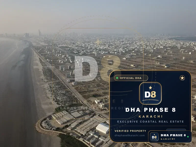 500 Sq Yd Residential Plot for Sale in Zone D, DHA Phase 8 | Corner Location