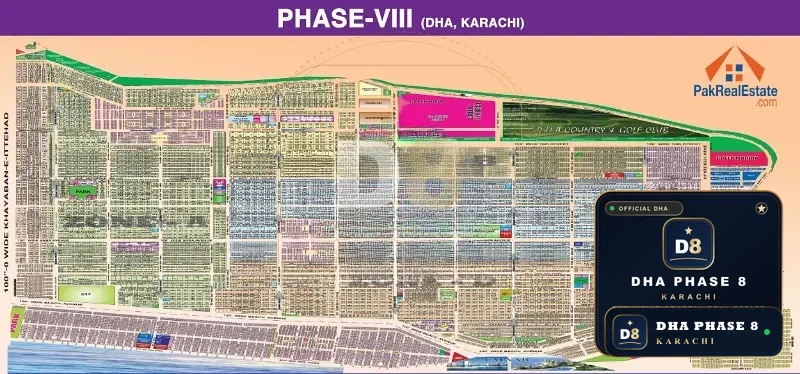 1,000 Sq Yd Residential Plot for Sale in Phase 8, DHA Phase 8