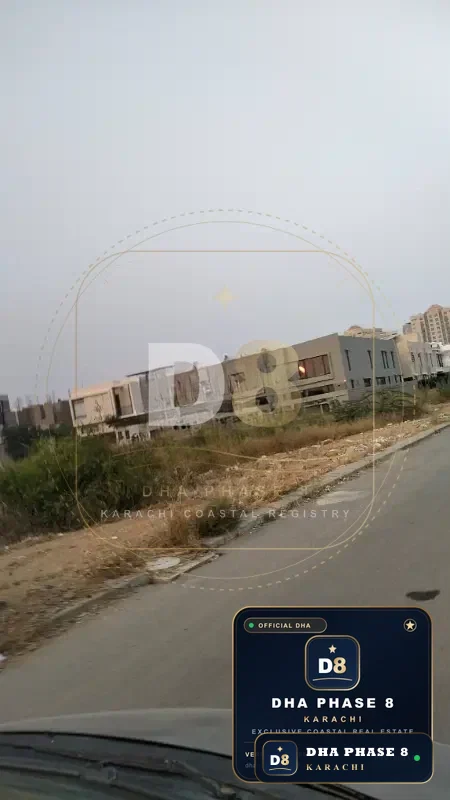 500 Sq Yd Residential Plot for Sale in Zone B, DHA Phase 8 | Corner Location