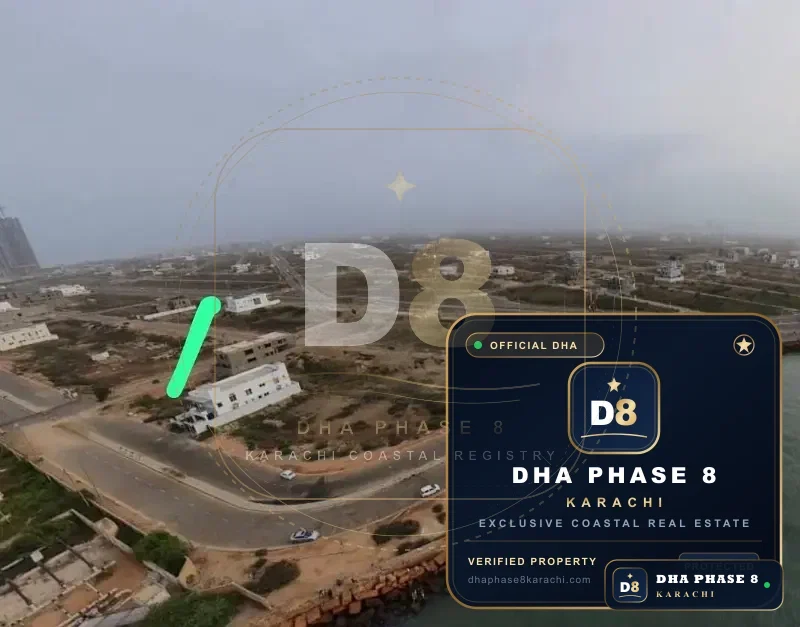 500 Sq Yd Residential Plot for Sale in Zone D, DHA Phase 8 | Corner Location