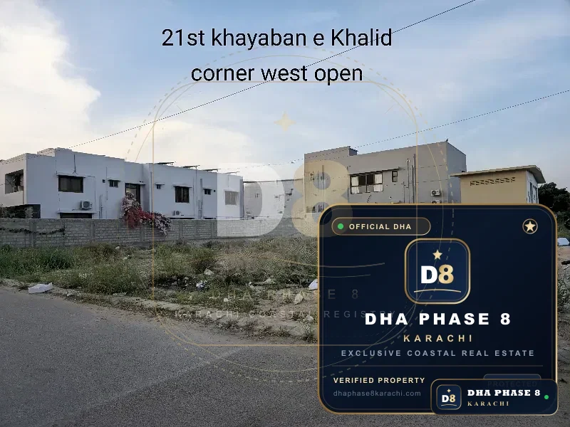 1,000 Sq Yd Residential Plot for Sale in Phase 8, DHA Phase 8 | Corner Location