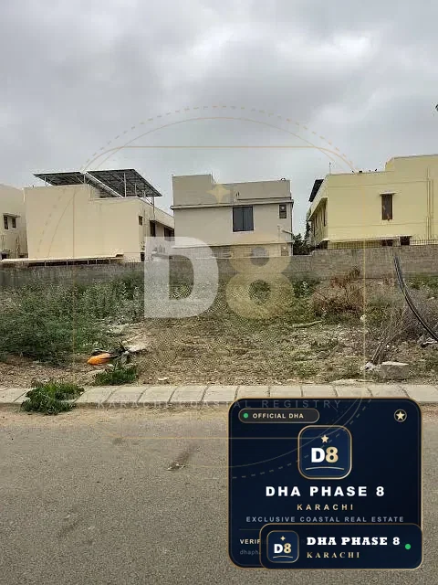 1,000 Sq Yd Residential Plot for Sale in Phase 8, DHA Phase 8