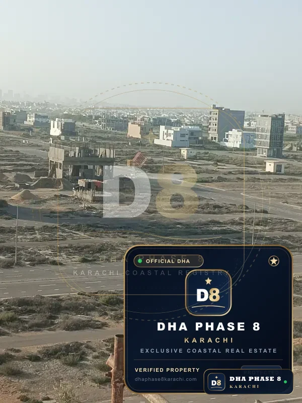 400 Sq Yd Commercial Plot for Sale in Phase 8 Extension, DHA Phase 8 | Direct Sea View