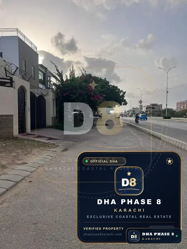 500 Sq Yd Residential Plot for Sale in Zone B, DHA Phase 8 | Corner Location