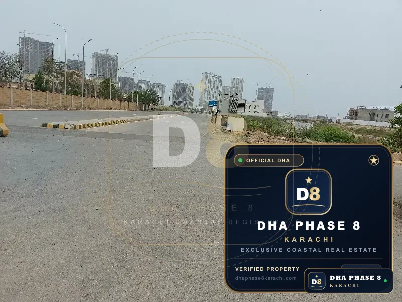 2,000 Sq Yd Residential Plot for Sale in Phase 8, DHA Phase 8 | Corner Location