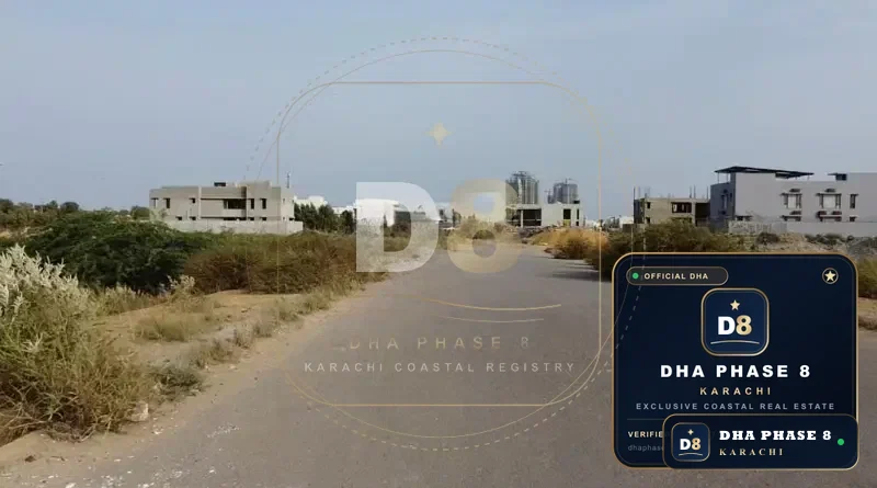 100 Sq Yd Commercial Plot for Sale in Peninsula Commercial, DHA Phase 8 | Corner Location