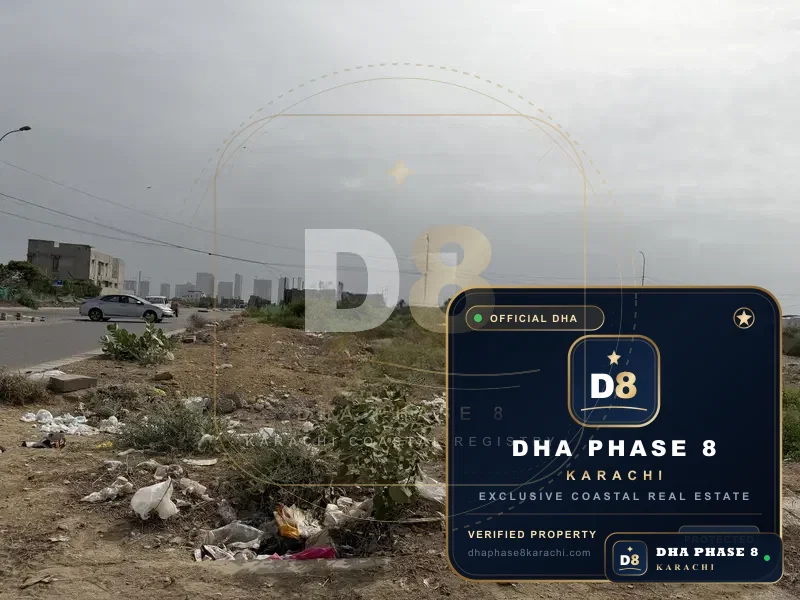 500 Sq Yd Residential Plot for Sale in Phase 8, DHA Phase 8 | West Open