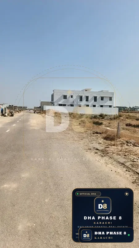 500 Sq Yd Residential Plot for Sale in Phase 8, DHA Phase 8 | Corner Location