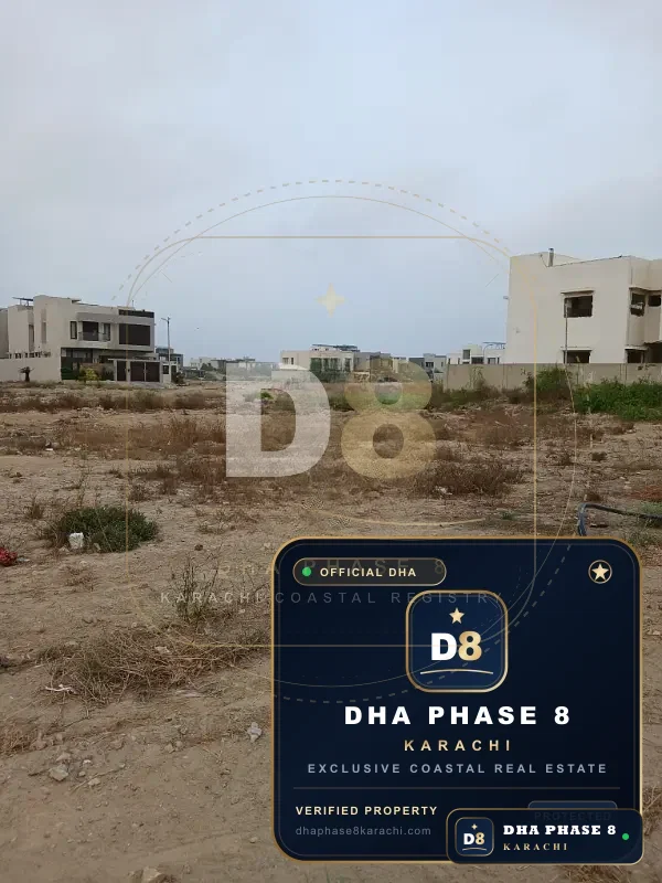 730 Sq Yd Residential Plot for Sale in Khayaban-e-Qasim, DHA Phase 8 | Corner Location