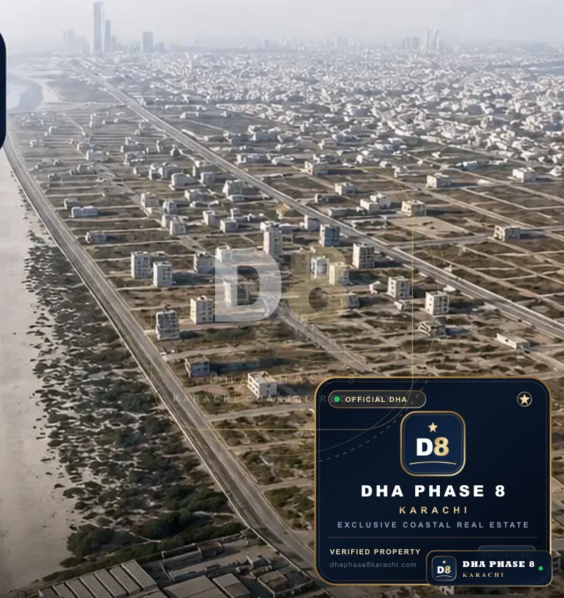 500 Sq Yd Residential Plot for Sale in Phase 8, DHA Phase 8 | Corner Location