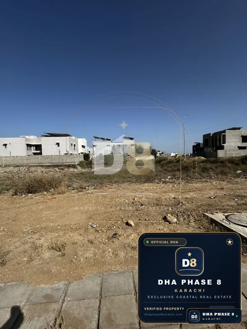 100 Sq Yd Residential Plot for Sale in Khayaban-e-Iqbal, Zone B, DHA Phase 8 | West Open