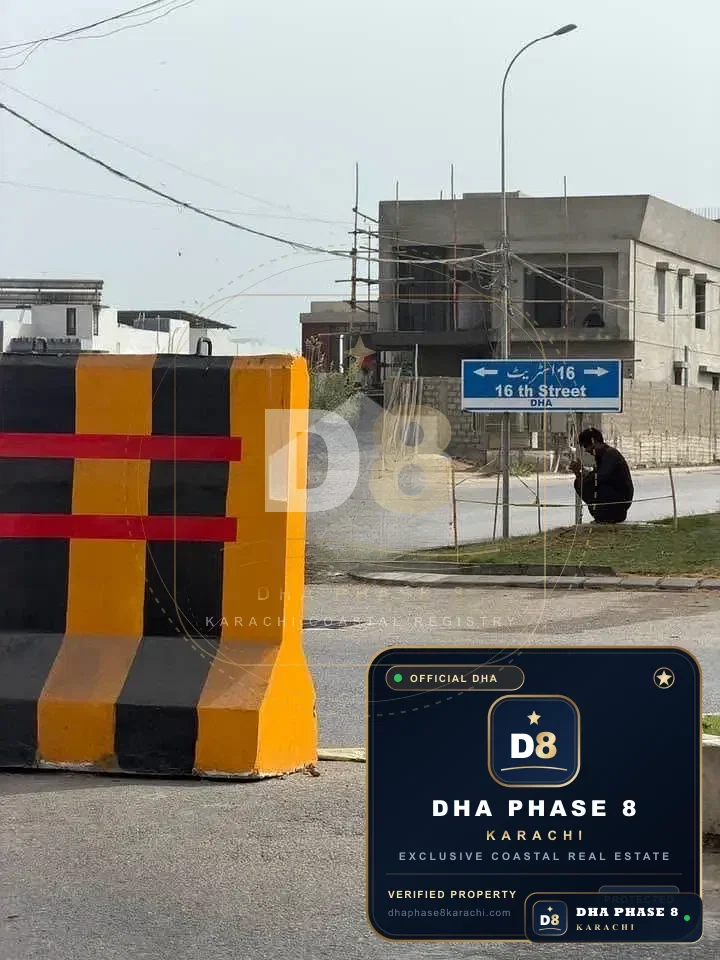 500 Sq Yd Residential Plot for Sale in Zone B, DHA Phase 8 | Corner Location