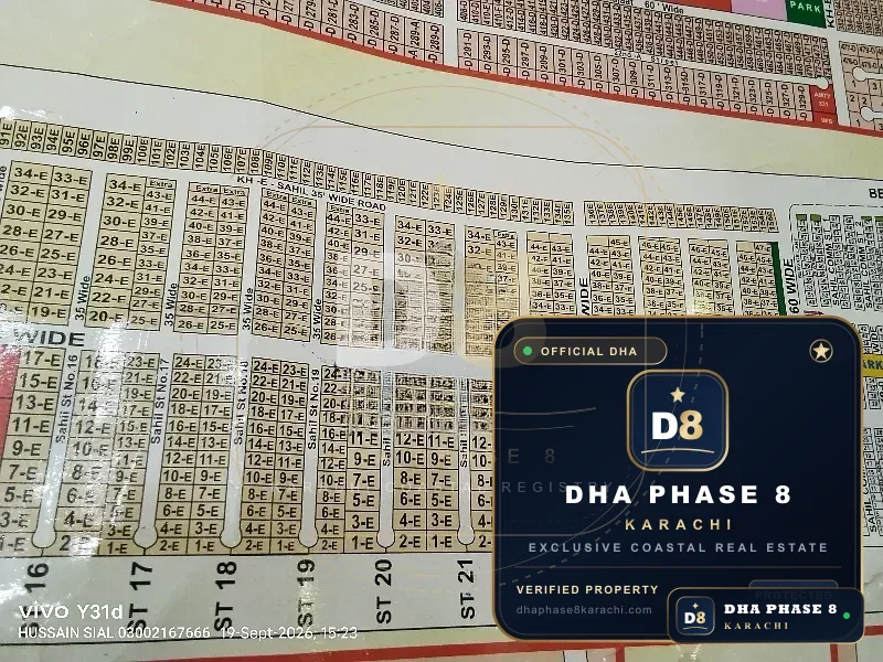 300 Sq Yd Residential Plot for Sale in Phase 8 Extension, DHA Phase 8