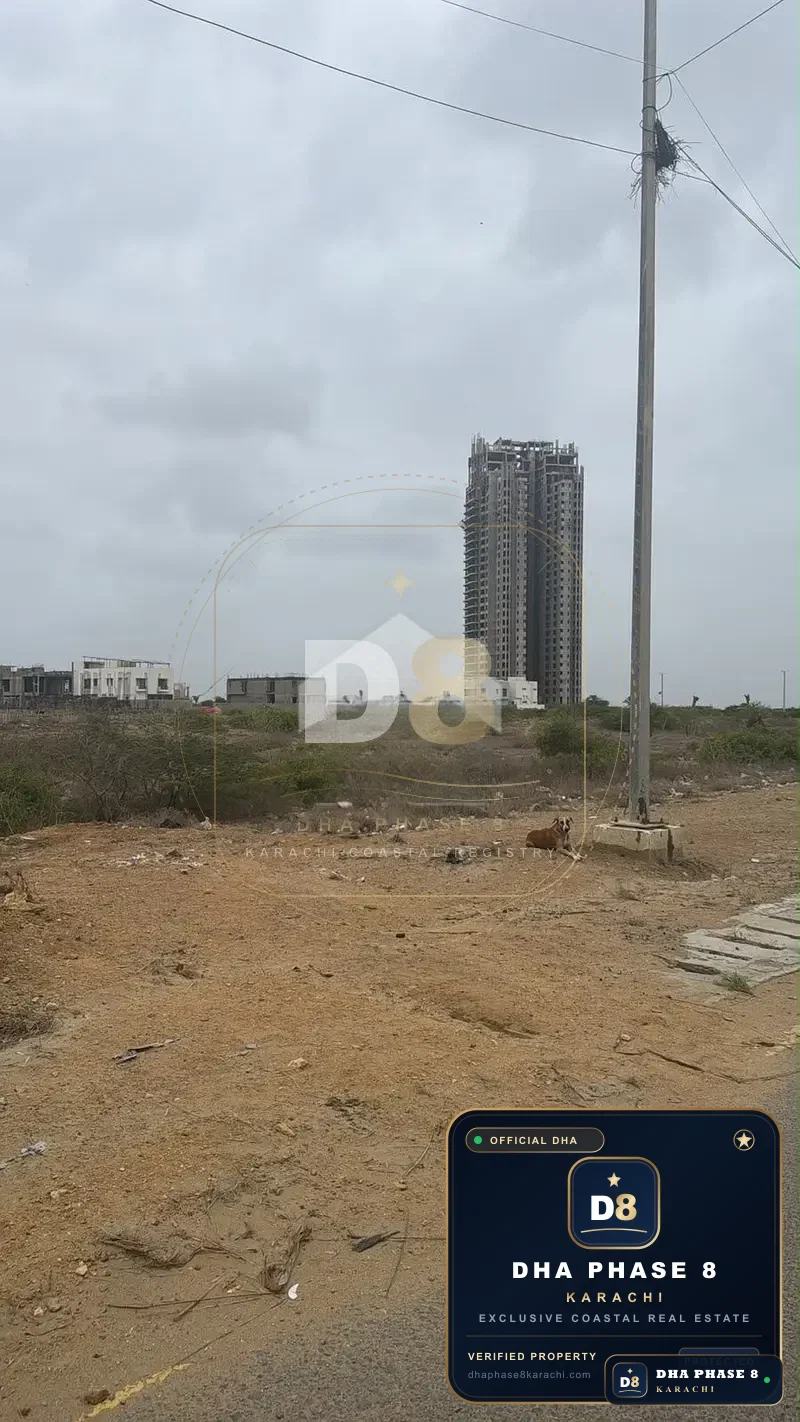500 Sq Yd Residential Plot for Sale in Phase 8, DHA Phase 8 | West Open