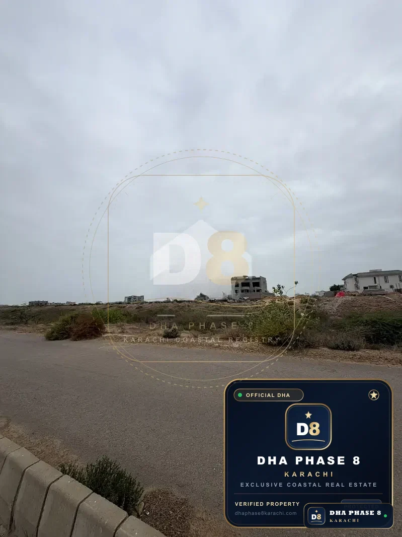 500 Sq Yd Residential Plot for Sale in Phase 8, DHA Phase 8 | West Open