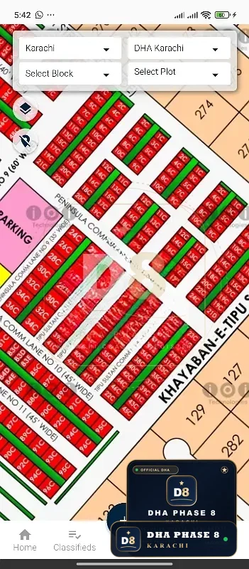100 Sq Yd Commercial Plot for Sale in Phase 8, DHA Phase 8 | Corner Location