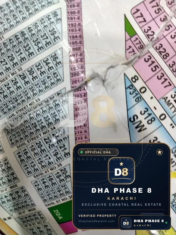 600 Sq Yd Commercial Plot for Sale in Phase 8 Extension, DHA Phase 8